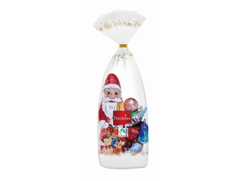 Sacchetto natalizio con soggetti vari