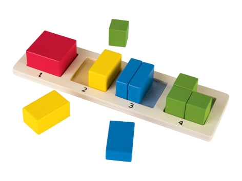 Gioco educativo geometrico in legno Montessori
