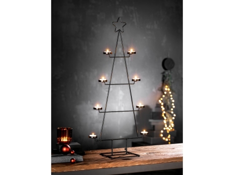 Albero di Natale stilizzato con ganci o portalumini