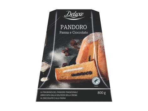 Pandoro panna e cioccolato