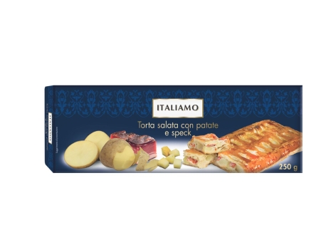 Torta salata con patate e speck