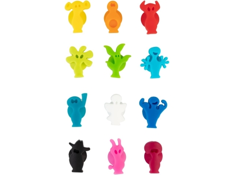 Tappo per vino, apribottiglie, misurino o segna bicchieri