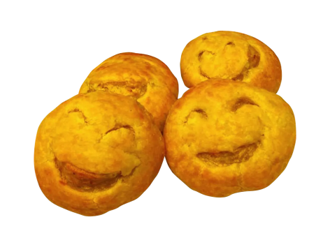 Pizzette smile con prosciutto e mozzarella