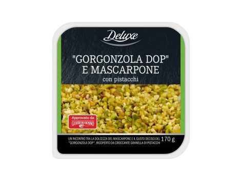 “Gorgonzola DOP” e mascarpone con pistacchi