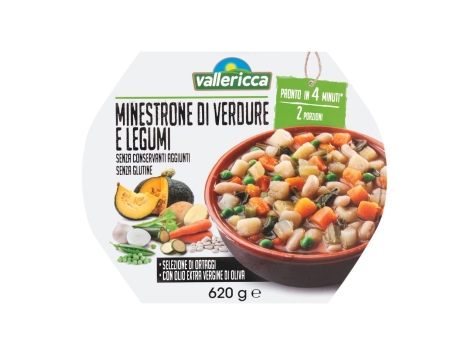 Minestrone di verdure e legumi