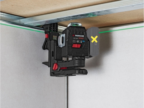 Livella Laser Multifunzionale A Luce Verde A 16 Linee, Autolivellante A 3 Batteria Ricaricabile Strumento Di Livellamento Omnidirezionale Adesivi Per Pavimenti E Pareti 87901948 - 2