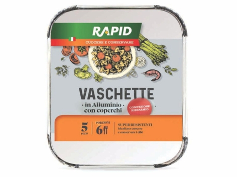 Vaschette in alluminio con coperchio