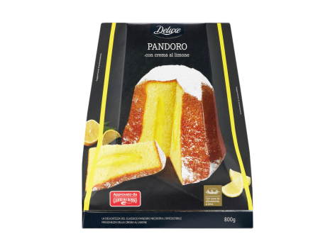 Pandoro con crema al limone