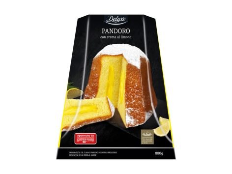 Pandoro con crema al limone