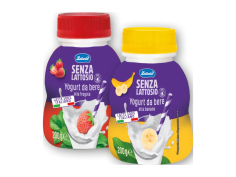 Yogurt da bere senza lattosio