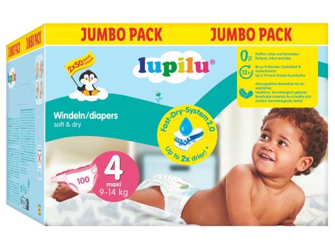 Pannolini taglia 4, 100 pezzi