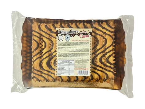 Chiacchiere decorate al cacao