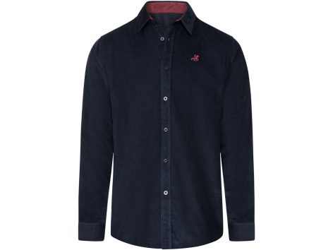 Camicia in velluto fine da uomo