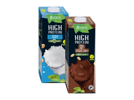 Bevanda alla soia ad alto contenuto di proteine