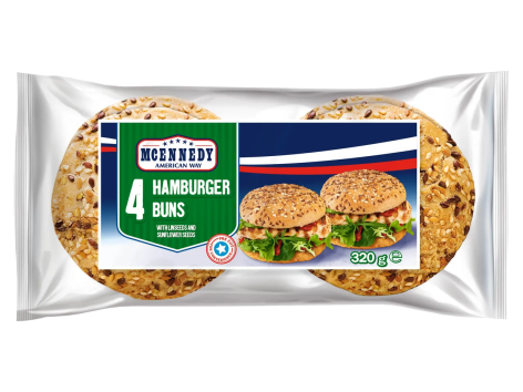 Panini morbidi con semi per hamburger