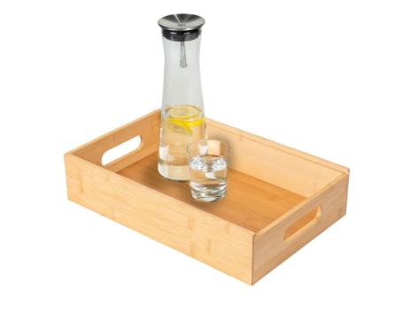 Vassoio snack bar con ciotole in vetro