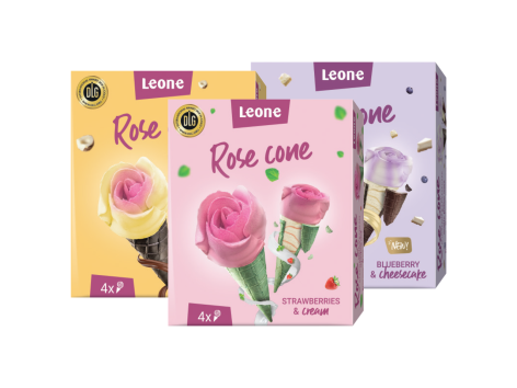 Gelato a forma di rosa
