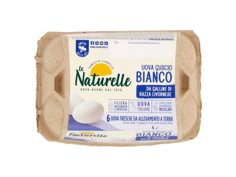 6 Uova guscio bianco