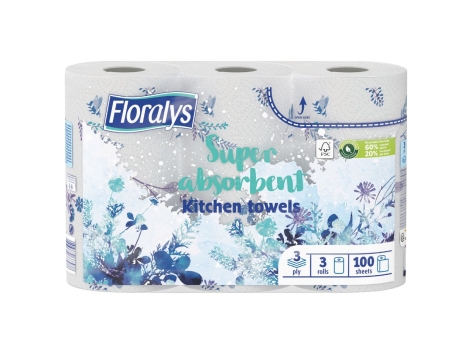 Carta da cucina con decorazione