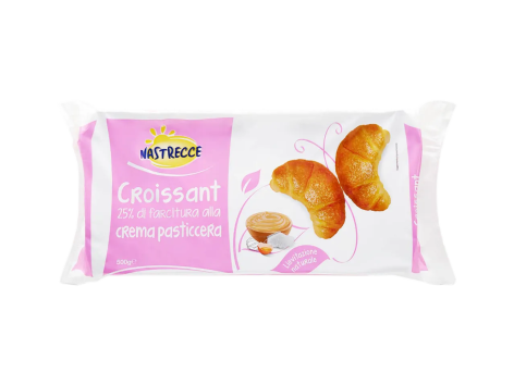 Croissant con crema pasticcera