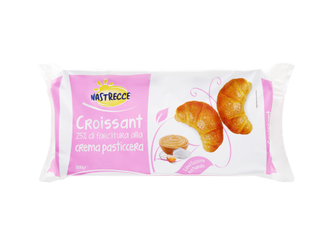 Croissant con crema pasticcera