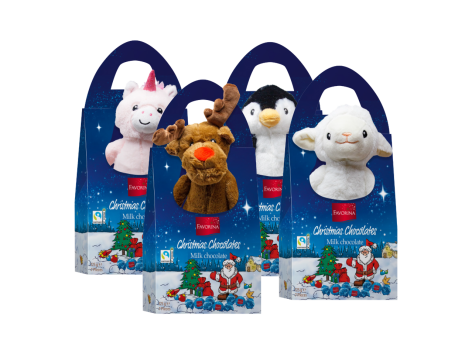 Peluche con cioccolato