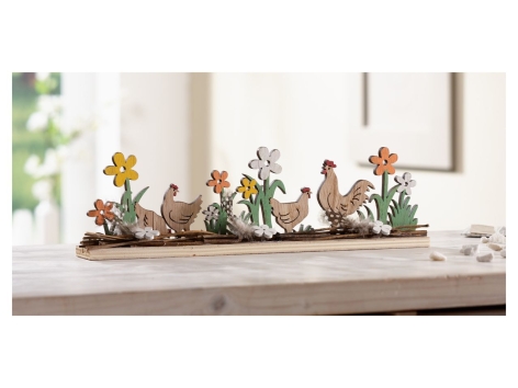 Decorazioni pasquali in legno e feltro