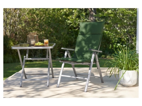 Cuscino Per Sedia A Sdraio 120x50x6cm - Grigio, Resistente Ai Raggi UV - Foto 10