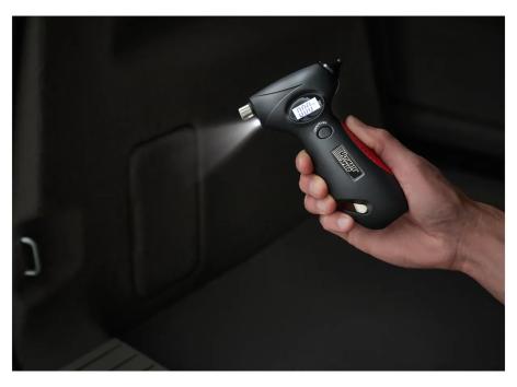 Manometro per pneumatici 5 in 1