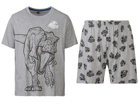 Pigiama corto da uomo "Transformers, Jurassic World, Batman"