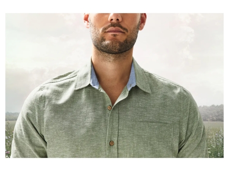 Camicia in canapa da uomo