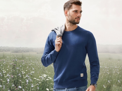 Pullover in canapa da uomo