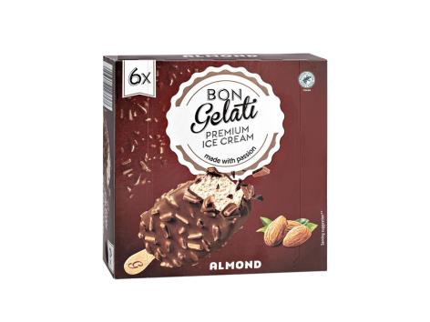 Gelato alla vaniglia ricoperto