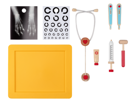 Veterinario e clinica 2 in 1 in legno