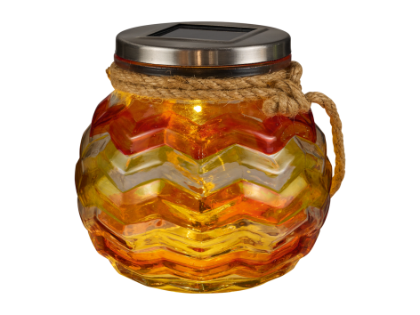 Vaso decorativo in vetro ad energia solare