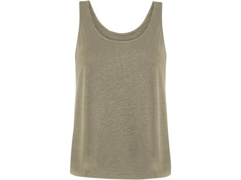 Canotta in lino da donna