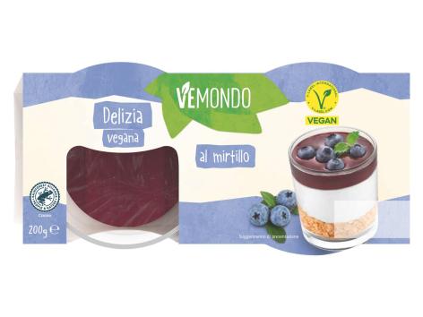 Delizia vegana al mirtillo