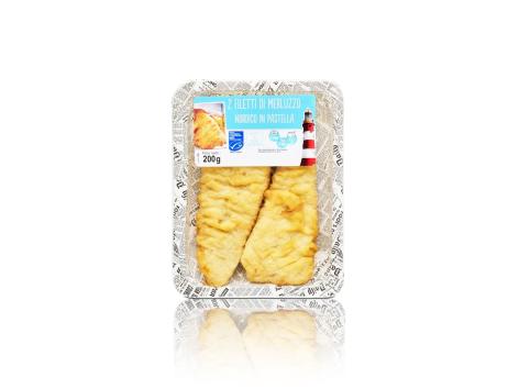 Filetti di merluzzo nordico in pastella