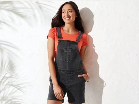 Salopette in jeans da donna