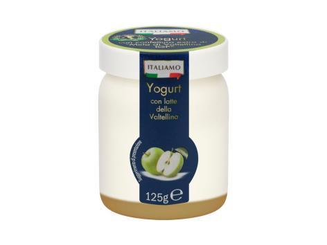 Yogurt con confettura extra di “Mela della Valtellina IGP”