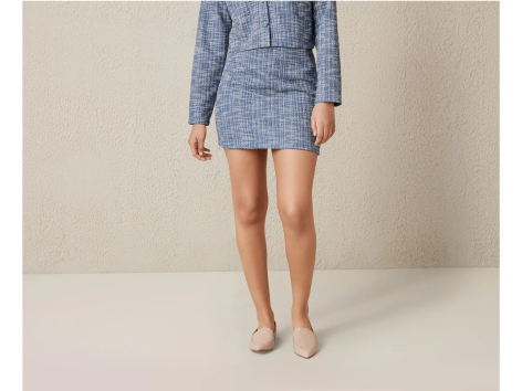 Minigonna in tweed da donna