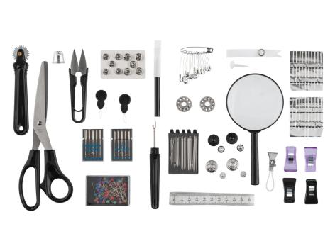 Set articoli per sartoria, set filo da cucito o tappetino da taglio