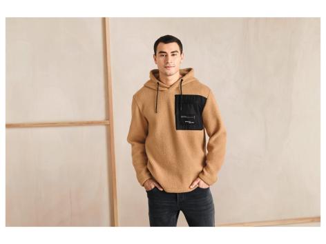 Pullover in pile da uomo