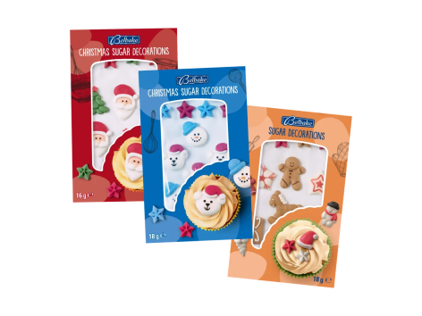 Figure decorative di zucchero a tema natale