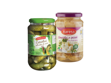 Cetriolini o carciofini a spicchi