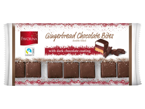 Dolcetti con doppio ripieno e copertura di cioccolato fondente