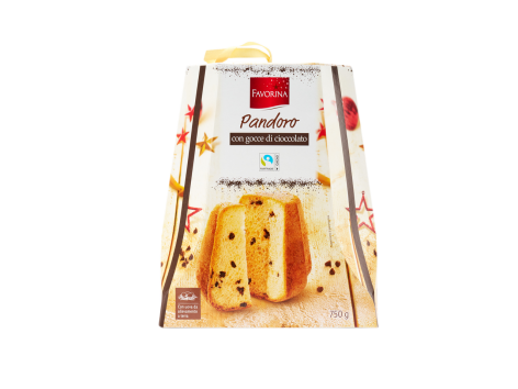 Pandoro con gocce di cioccolato