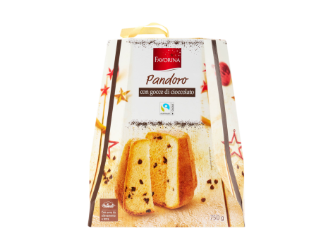 Pandoro con gocce di cioccolato
