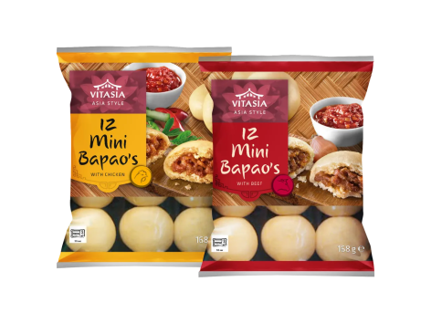 Mini fagottini ripieni al vapore