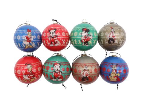 Set palline natalizie "Marvel, Frozen, Mickey Mouse", 8 pezzi